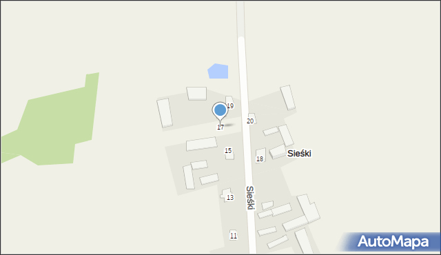 Sieśki, Sieśki, 17, mapa Sieśki