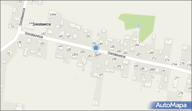 Siesławice, Siesławice, 154, mapa Siesławice