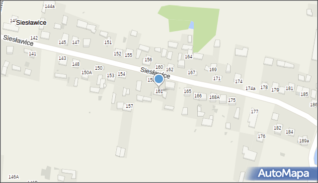 Siesławice, Siesławice, 161, mapa Siesławice