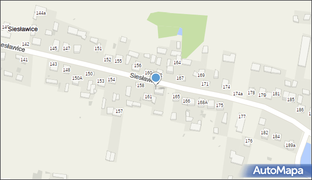 Siesławice, Siesławice, 163, mapa Siesławice