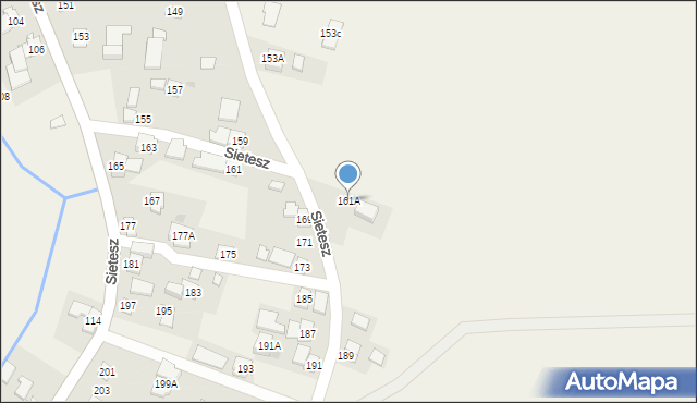 Sietesz, Sietesz, 161A, mapa Sietesz