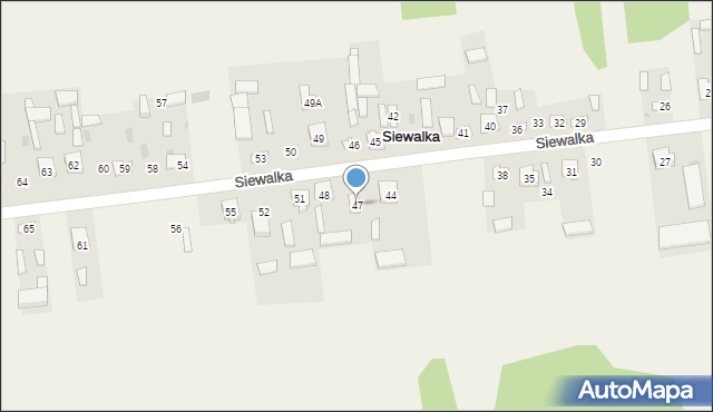 Siewalka, Siewalka, 47, mapa Siewalka