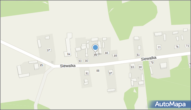 Siewalka, Siewalka, 89, mapa Siewalka