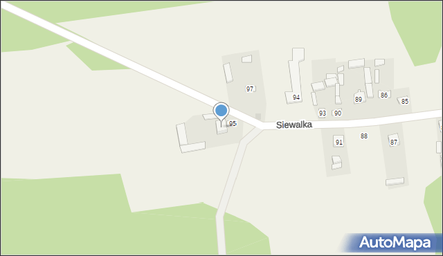 Siewalka, Siewalka, 95A, mapa Siewalka