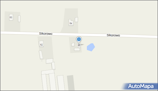 Sikorowo, Sikorowo, 65, mapa Sikorowo