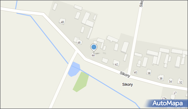 Sikory, Sikory, 44a, mapa Sikory