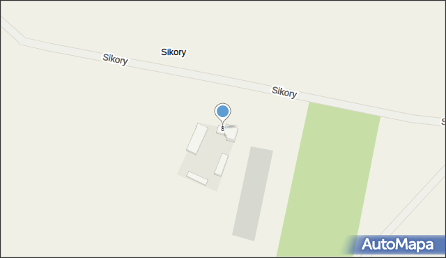 Sikory, Sikory, 8, mapa Sikory