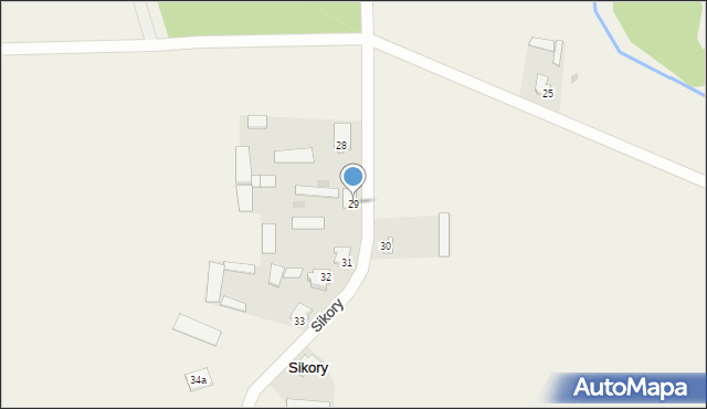 Sikory, Sikory, 29, mapa Sikory