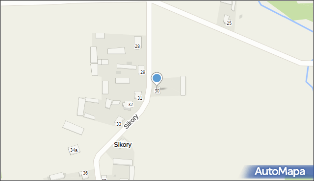 Sikory, Sikory, 30, mapa Sikory