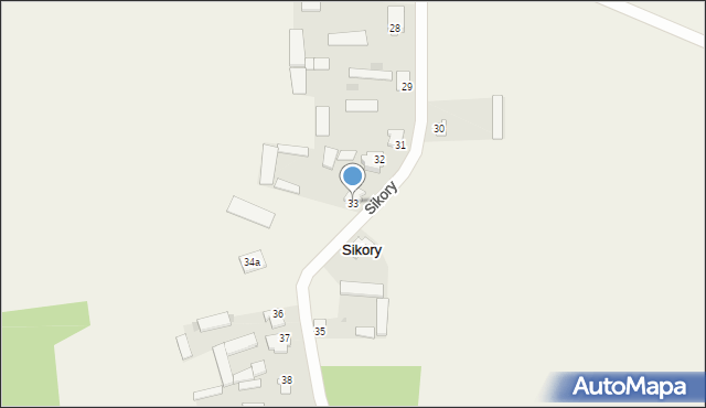 Sikory, Sikory, 33, mapa Sikory