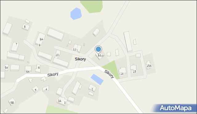Sikory, Sikory, 13, mapa Sikory