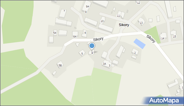 Sikory, Sikory, 4, mapa Sikory