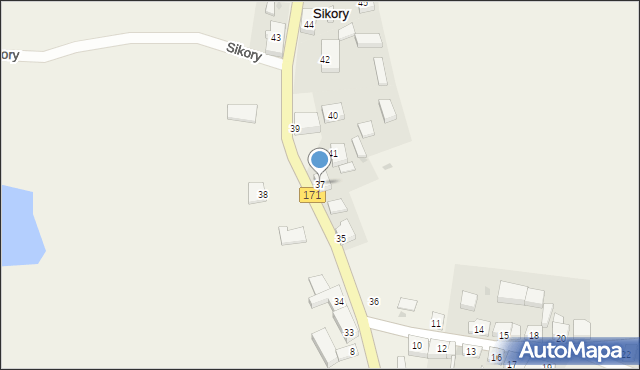 Sikory, Sikory, 37, mapa Sikory