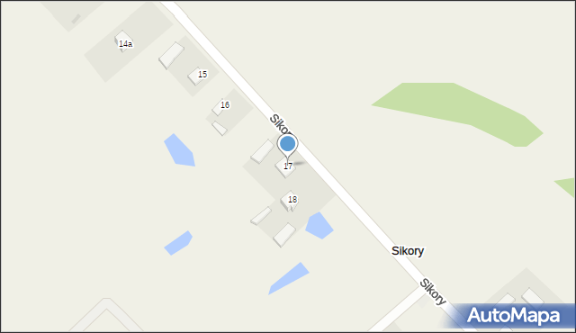 Sikory, Sikory, 17, mapa Sikory