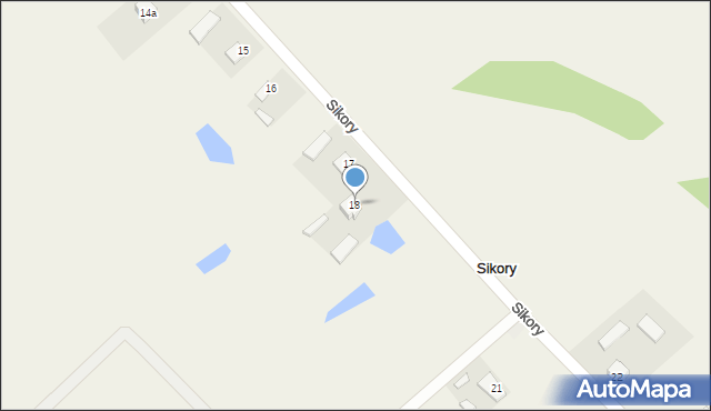 Sikory, Sikory, 18, mapa Sikory