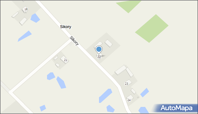 Sikory, Sikory, 22, mapa Sikory