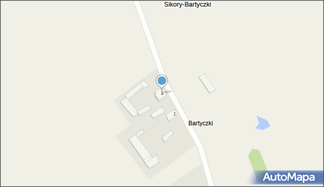 Sikory-Bartyczki, Sikory-Bartyczki, 4, mapa Sikory-Bartyczki