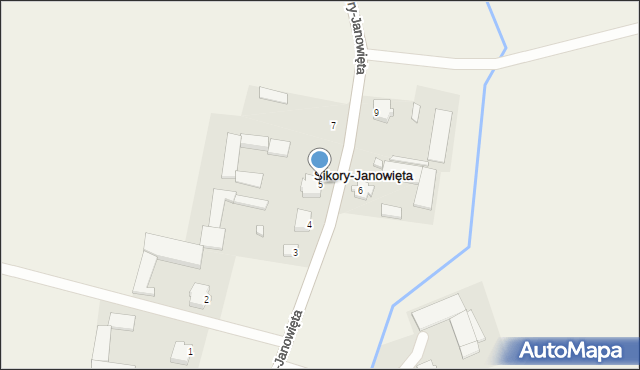 Sikory-Janowięta, Sikory-Janowięta, 5, mapa Sikory-Janowięta