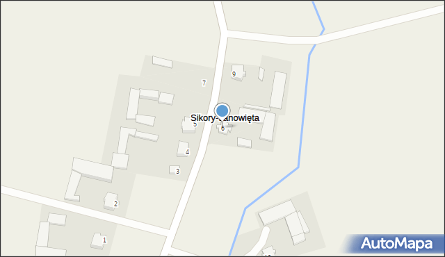 Sikory-Janowięta, Sikory-Janowięta, 6, mapa Sikory-Janowięta