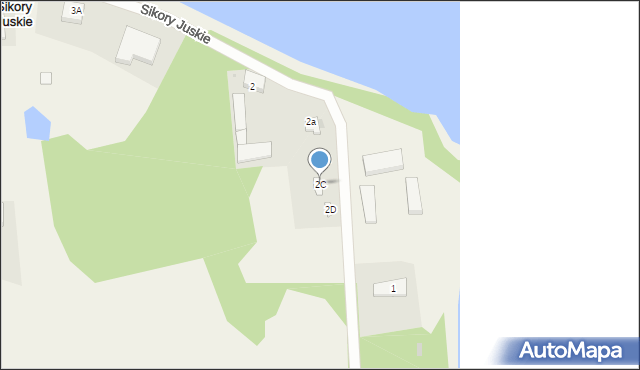 Sikory Juskie, Sikory Juskie, 2C, mapa Sikory Juskie