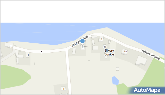 Sikory Juskie, Sikory Juskie, 4, mapa Sikory Juskie