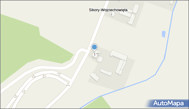 Sikory-Wojciechowięta, Sikory-Wojciechowięta, 1, mapa Sikory-Wojciechowięta
