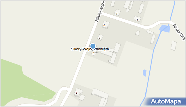 Sikory-Wojciechowięta, Sikory-Wojciechowięta, 2, mapa Sikory-Wojciechowięta