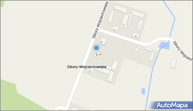 Sikory-Wojciechowięta, Sikory-Wojciechowięta, 3, mapa Sikory-Wojciechowięta
