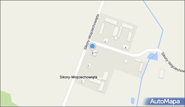 Sikory-Wojciechowięta, Sikory-Wojciechowięta, 6, mapa Sikory-Wojciechowięta