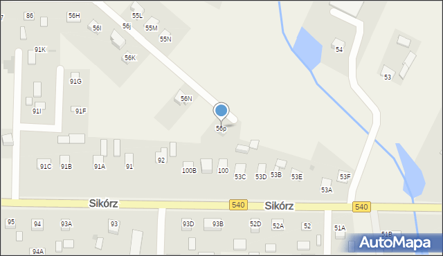 Sikórz, Sikórz, 56p, mapa Sikórz