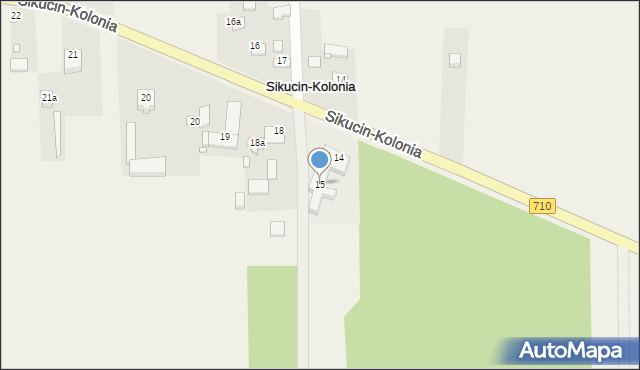 Sikucin-Kolonia, Sikucin-Kolonia, 15, mapa Sikucin-Kolonia