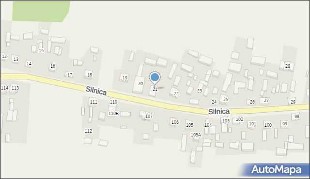 Silnica, Silnica, 21, mapa Silnica