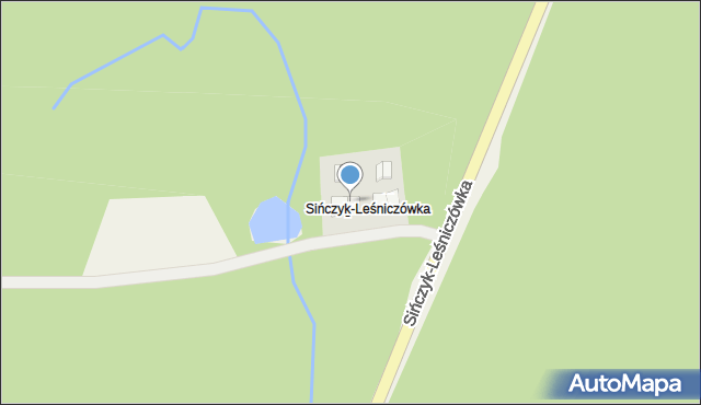 Siniec, Sińczyk-Leśniczówka, 2/1, mapa Siniec