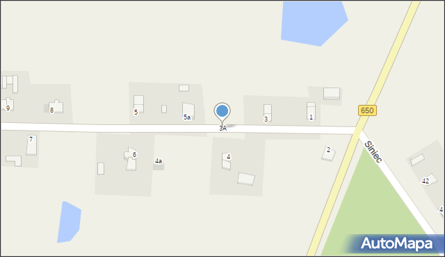 Siniec, Siniec, 3A, mapa Siniec