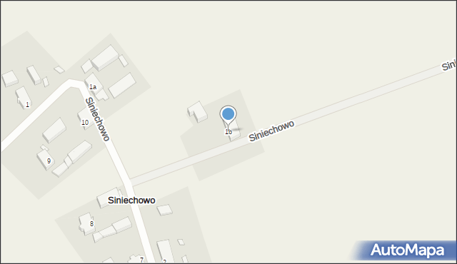 Siniechowo, Siniechowo, 1b, mapa Siniechowo