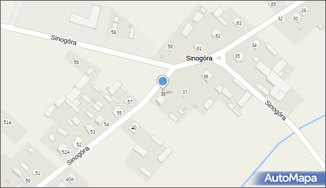 Sinogóra, Sinogóra, 38, mapa Sinogóra