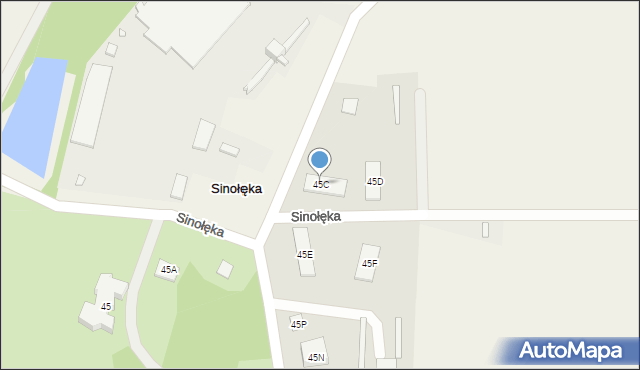 Sinołęka, Sinołęka, 45C, mapa Sinołęka