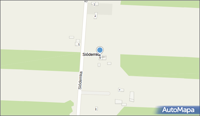 Siódemka, Siódemka, 6, mapa Siódemka