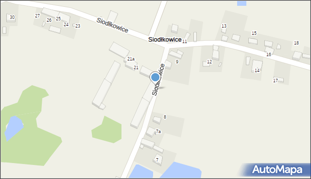 Siodłkowice, Siodłkowice, 22, mapa Siodłkowice