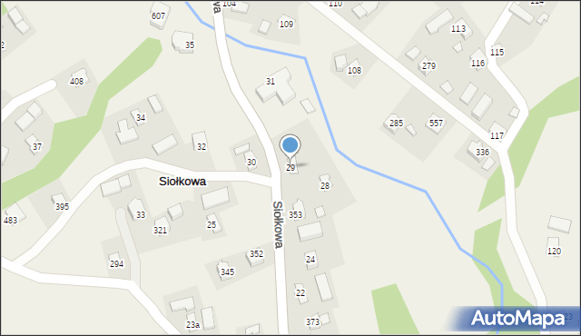 Siołkowa, Siołkowa, 29, mapa Siołkowa