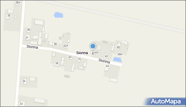 Sionna, Sionna, 42, mapa Sionna