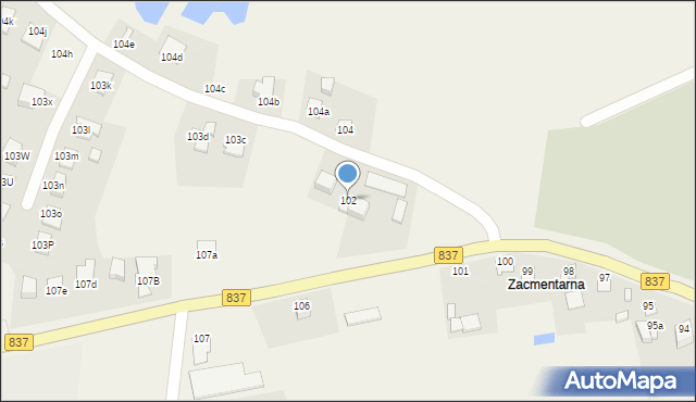 Sitaniec, Sitaniec, 102, mapa Sitaniec