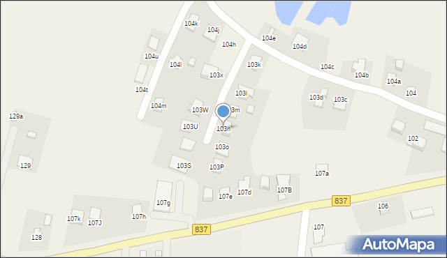 Sitaniec, Sitaniec, 103n, mapa Sitaniec