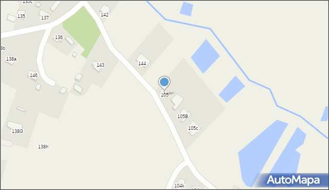 Sitaniec, Sitaniec, 105, mapa Sitaniec