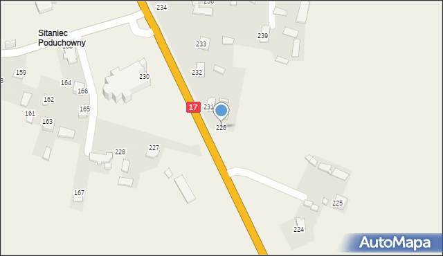 Sitaniec, Sitaniec, 226, mapa Sitaniec