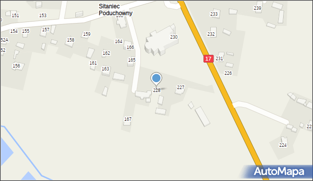 Sitaniec, Sitaniec, 228, mapa Sitaniec