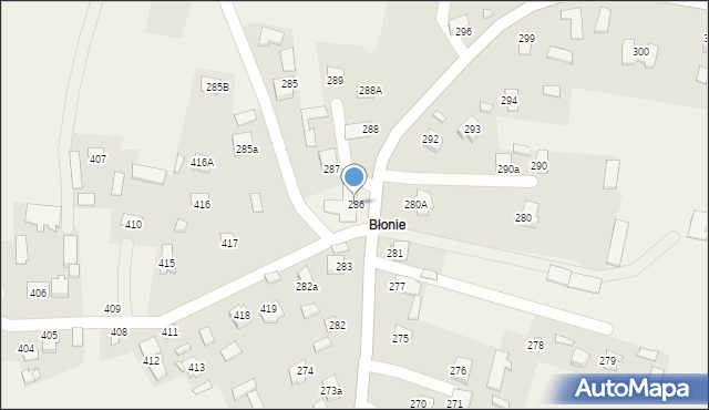Sitaniec, Sitaniec, 286, mapa Sitaniec