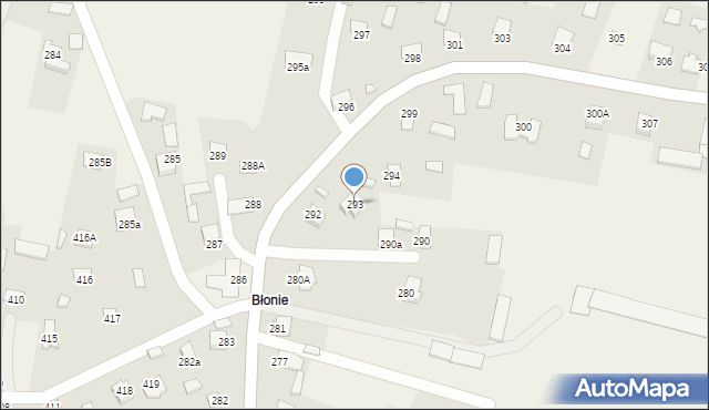 Sitaniec, Sitaniec, 293, mapa Sitaniec