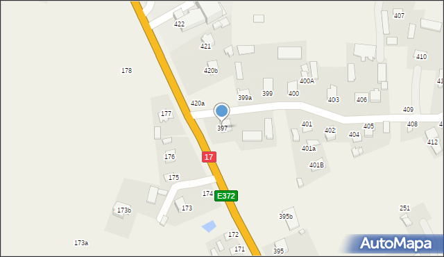 Sitaniec, Sitaniec, 397, mapa Sitaniec