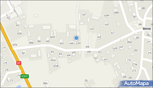 Sitaniec, Sitaniec, 406A, mapa Sitaniec